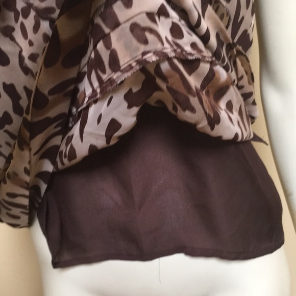 Willie Smith women’s M Leopard Halter ruffled - Picture 5 of 8